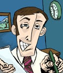 smarmy salesman