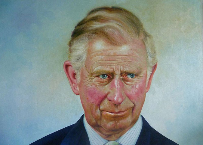 King Charles III painting by Rajasekharan