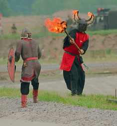 Sabian Symbol for Taurus 17: Sword & Torches